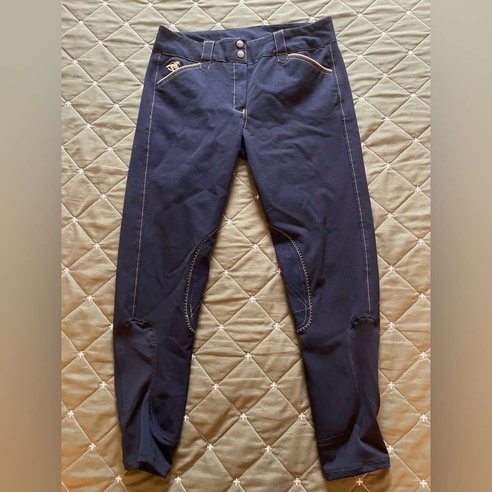Piper Original Low-Rise Breeches Navy w/ Sunbeam
